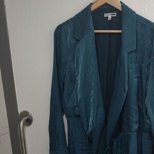 Fashion Nova Teal Suit Jacket